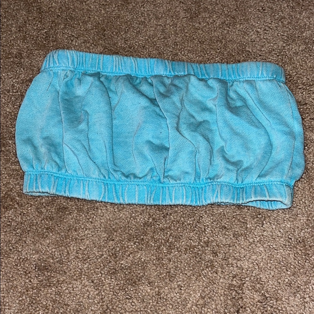Garage Light Blue bubble tank top.